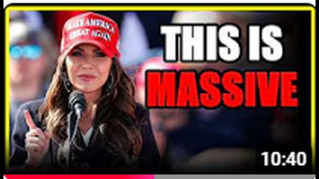 Noem's $38,000,000,000 BOMBSHELL.