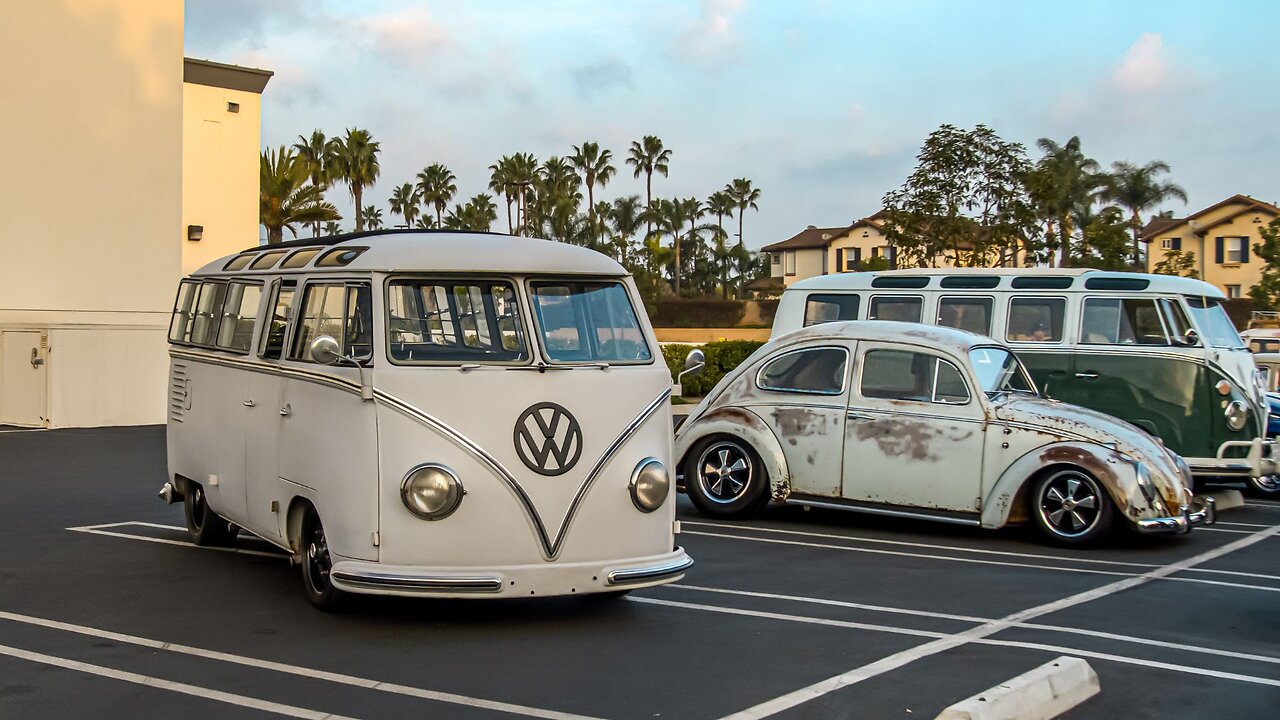 Volkswagen Beetle & Bus CRUISE! Air-COOLED RAW SOUNDS!