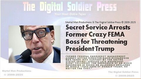 Secret Service Arrests Former CRAZY FEMA Honcho For Threatening POTUS. NESARA GESARA 2.0