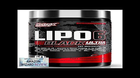 Nutrex Research Lipo-6 Black Ultra Concentrate Thermogenic Energizing Fat Burner Supplement Review