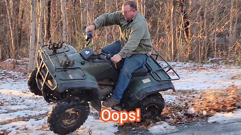 John Filps A 4-Wheeler, Oops! Ouch!