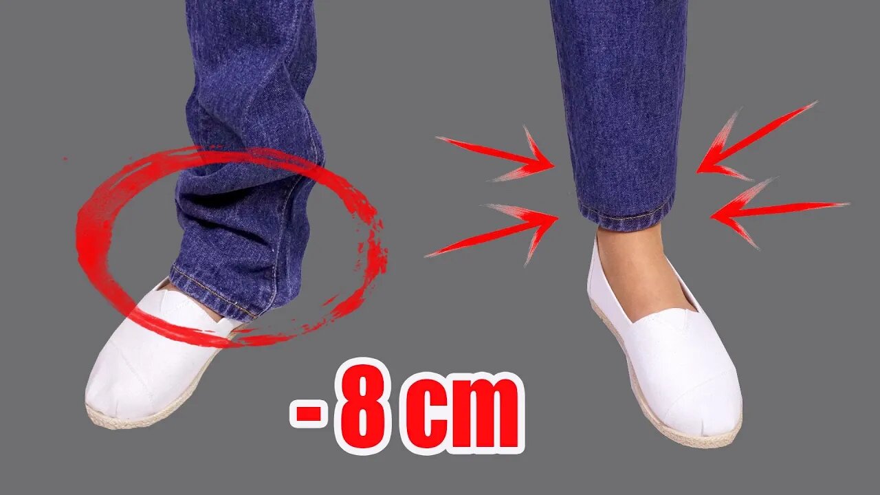 How to hem jeans in 5 minutes while keeping the original hem!.