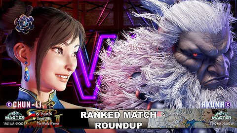 Kuya Kalbo SF6 Ranked Roundup. Chun Li Master Rank [Hori Fight Stick]