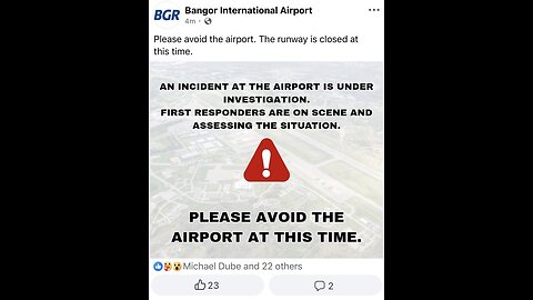 Aircraft crash at Bangor International Airport in Maine.