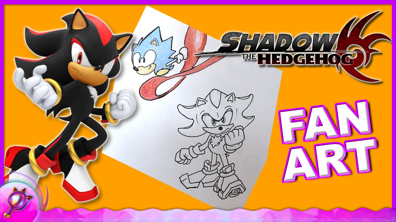 How To Draw Shadow The Hedgehog