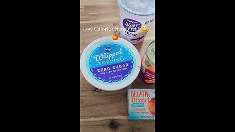 Low calorie orange fluff