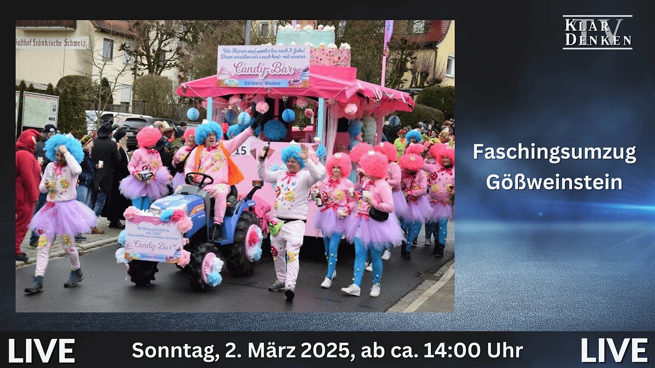 🔵💥LIVE | Faschingsumzug Gößweinstein💥