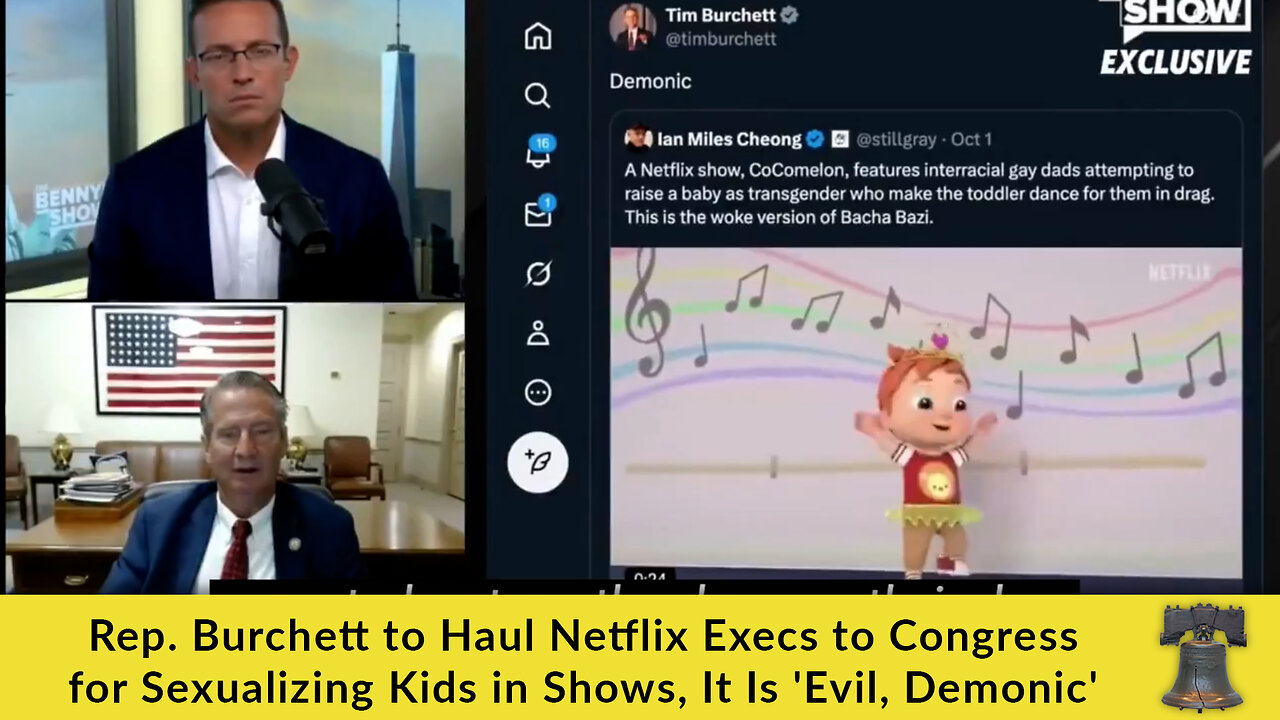 Rep. Burchett to Haul Netflix Execs to Congress for Sexualizing Kids in Shows, It Is 'Evil, Demonic'