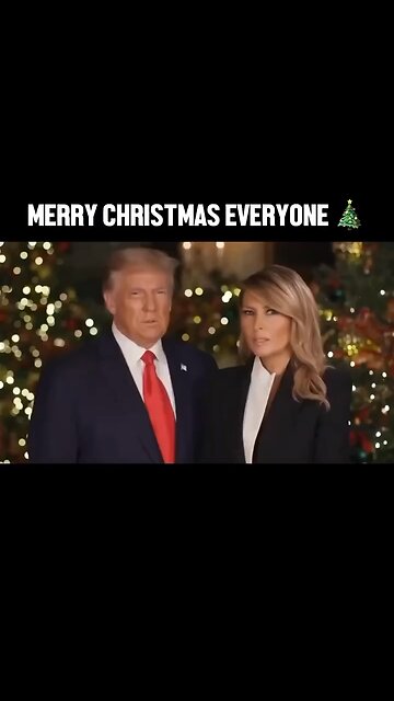 Captioned - Trump says “Merry Christmas” to us