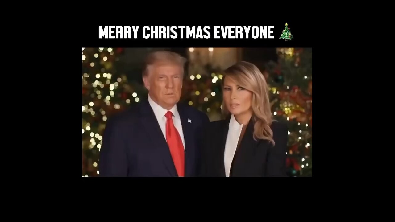 Captioned - Trump says “Merry Christmas” to us