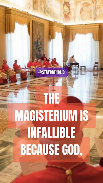 MAGESTIRIUM IS INFALLIBLE, WHY? #truth #Trinity #jesus #Catholic #mary #joseph #ihs #bible #christ