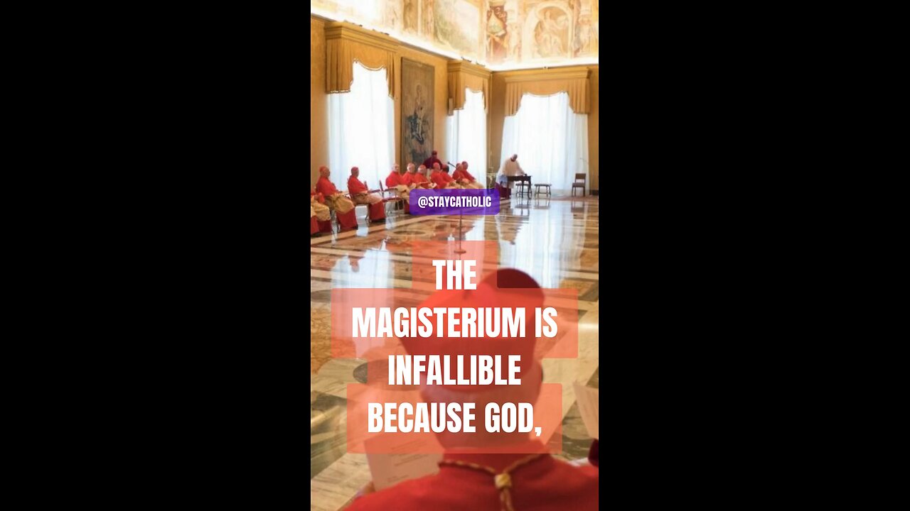 MAGESTIRIUM IS INFALLIBLE, WHY? #truth #Trinity #jesus #Catholic #mary #joseph #ihs #bible #christ