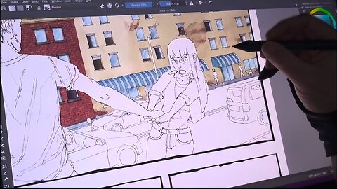 Drawing A Comic Page - Part 4: Rendering Process (Timelapse)