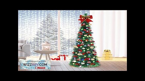 Pop Up Christmas Tree 5FT Collapsible Christmas Tree with 30 LED Multicolor Review