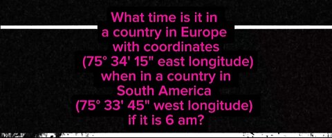 Time difference: operations between longitudes