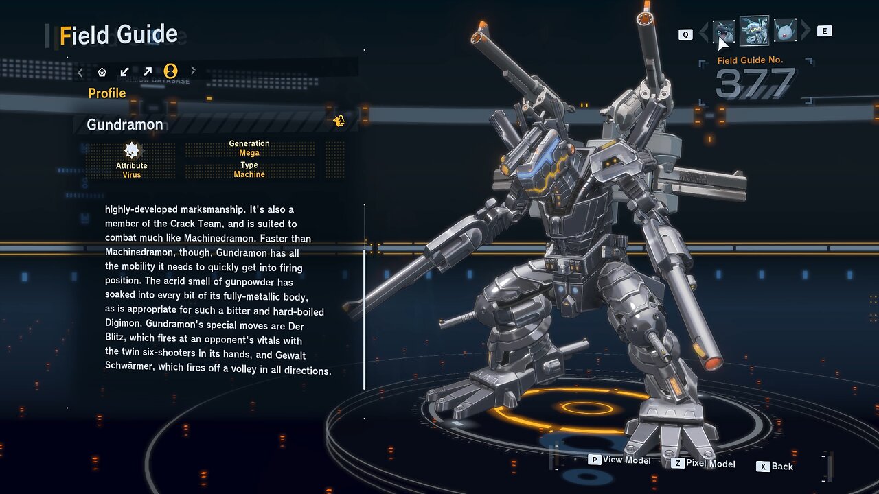 gundramon all digivolution/de-digivolution/profile Digimon Story Time Stranger