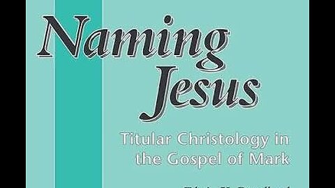CHRISTOLOGY: JESUS IN THE GOSPEL OF MARK https://youtu.be/zScdot0iuiw?si=kuMqb39y9wp14H1M