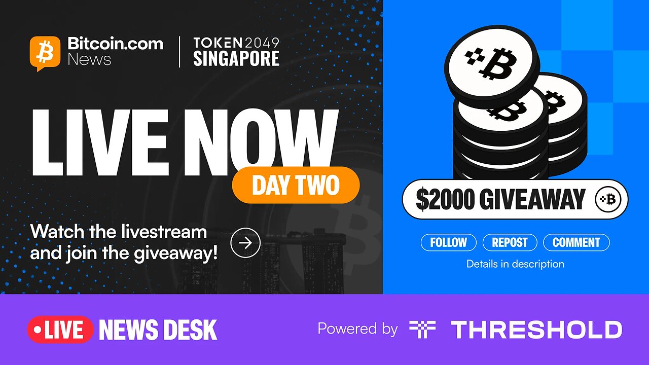 🚨 LIVE from Token2049 🚨 $2K Giveaway, News, Interviews, Insights, Alpha | Powered by Threshold