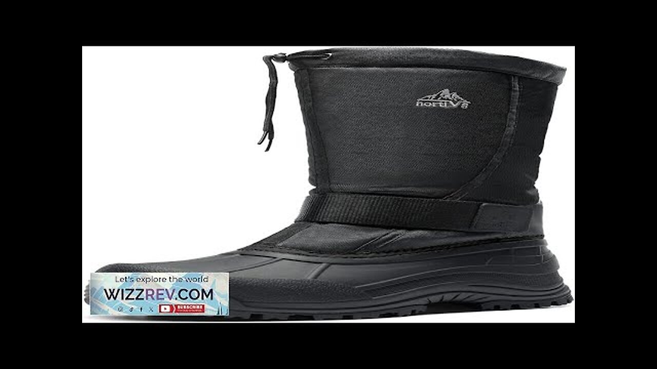 NORTIV 8 Men's Waterproof Hiking Winter Snow Boots Insulated Fur Liner Lightweight Review