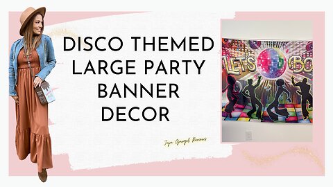 Disco Themed Large Party Banner Decor review