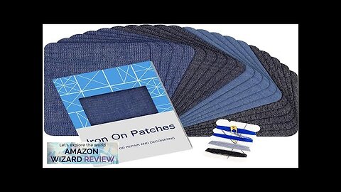 HTVRONT Iron on Patches for Clothes 20PCS Denim Patches for Jeans Kit Review