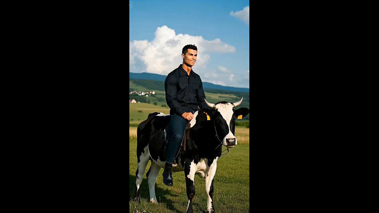 Ronaldo enjoying farm house