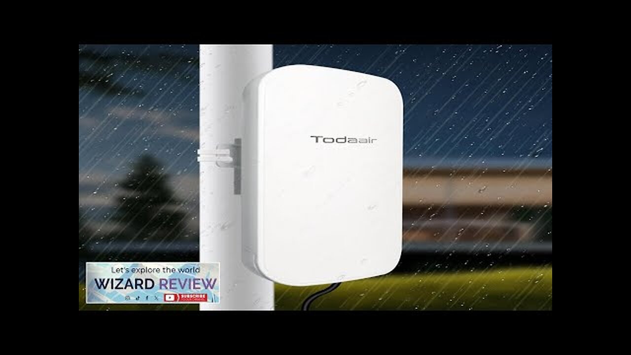 Outdoor WiFi Extender，IP65 Weatherproof，WiFi Booster and Signal Amplifier，WiFi Extender Review