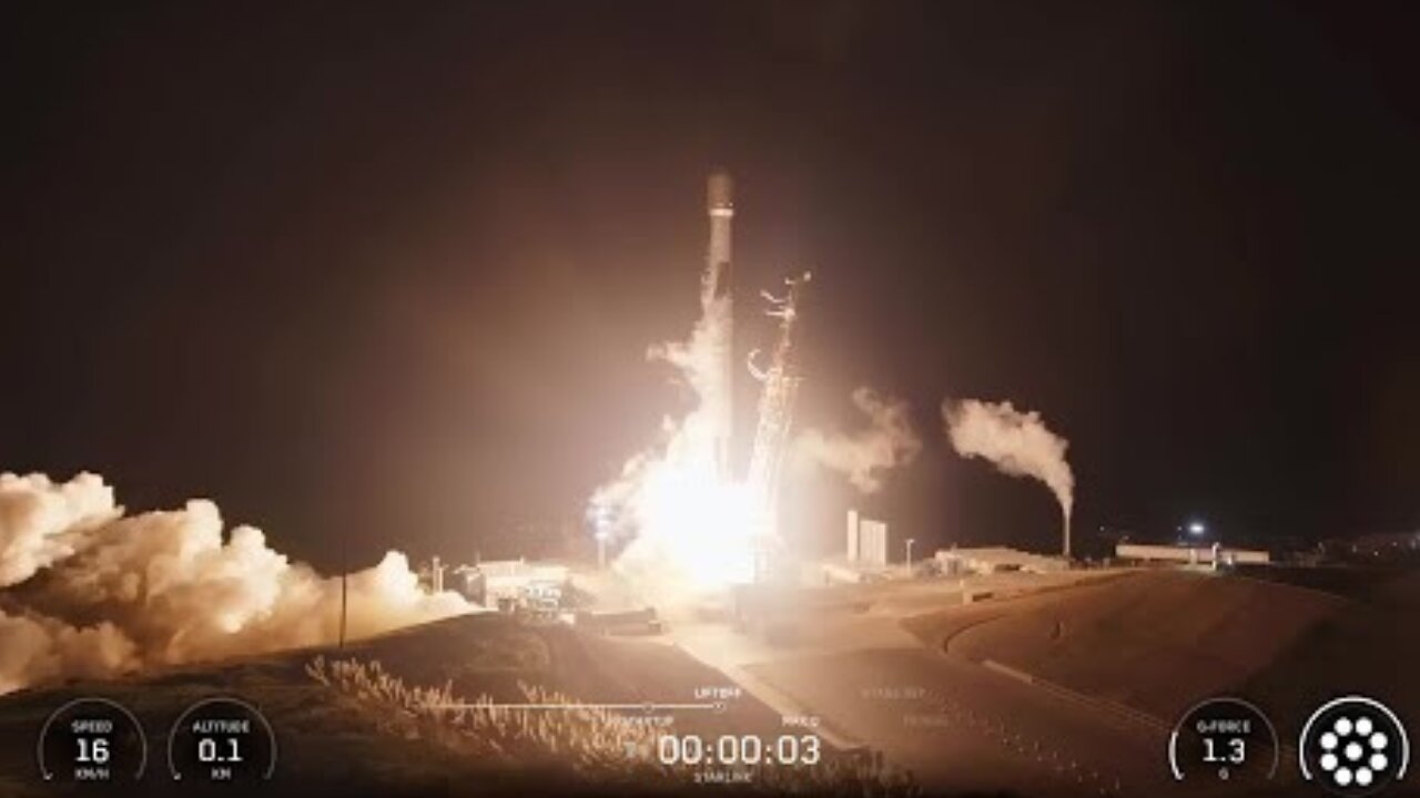 Blastoff! SpaceX Falcon 9 rocket launches Starlink satellites from California, nails landing
