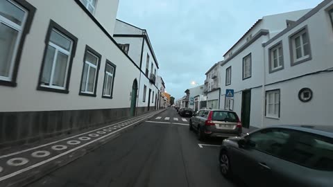 LIVE: Ponta Delgada / Sao Roque E-Scooter Drive cloudy Afternoon, Sao Miguel Azores - 21.10.2025