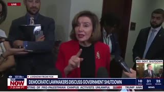 Pelosi gets frustrated when asked about AOC running the lockdown.