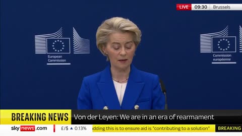 🚨EU COMMISION PRESIDENT SAYS EUROPE WILL STEP IN AS TRUMP PULLS