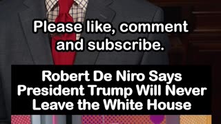 Robert De Niro Claims Trump Won't Leave White House, Smears Stephen Miller