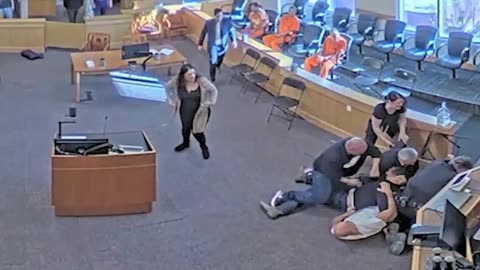 Watch: Murder trial turns into a brawl inside New Mexico courtroom