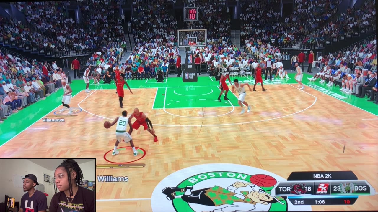 In a relationship while playing together in the NBA!