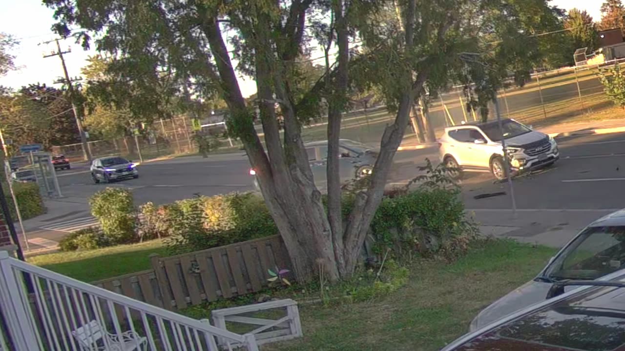 Van Leaving Side Street Crashes Into SUV On Main Road