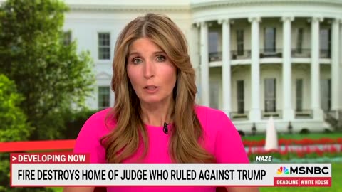 MSNBC's Nicolle Wallace and Mary McCord tried to blame Trump for the fire at the house