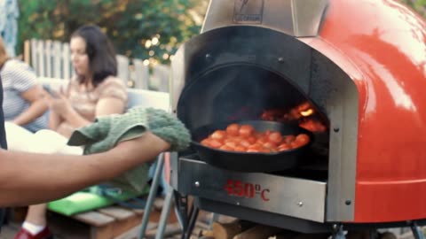 Pizza Cooking at Outdoor Oven | Food Adventure