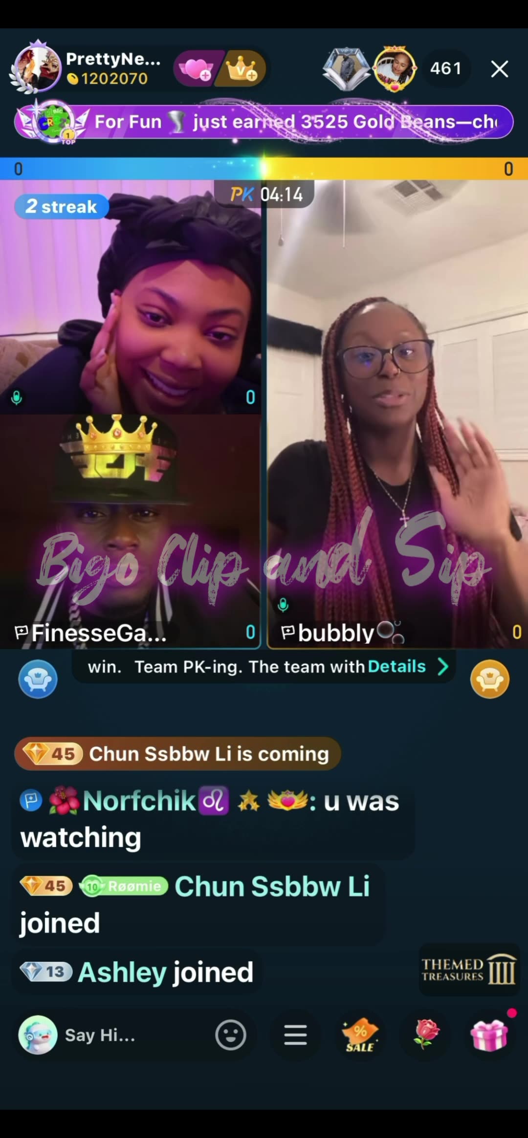 PND talks to Bubbly n Finesse-Finesse talks to Bubbly mom 11/2/25 #bigoclipandsip