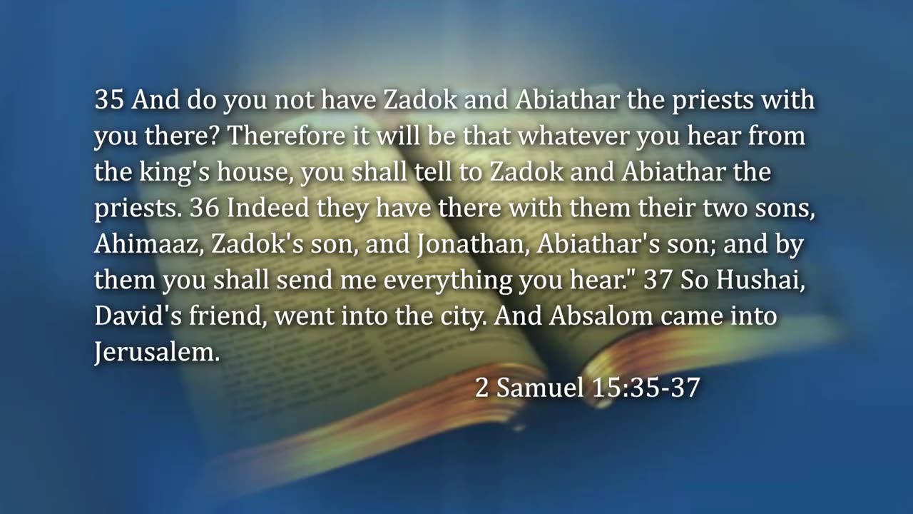 2 Samuel 16:1-11, Let Him Alone, and Let Him Curse