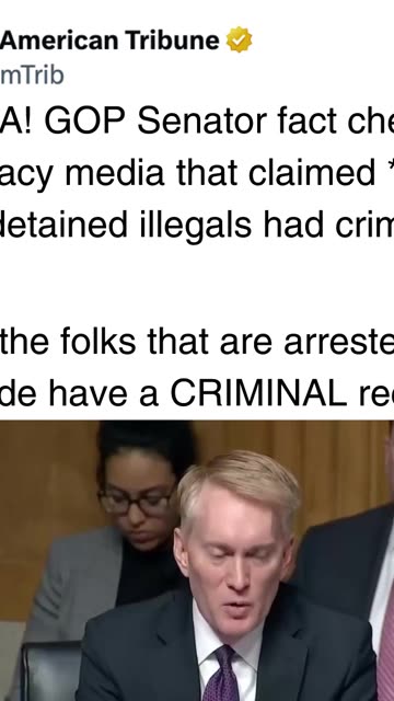 WATCH: GOP Senator Exposes Media Lies about ICE in Epic Fashion