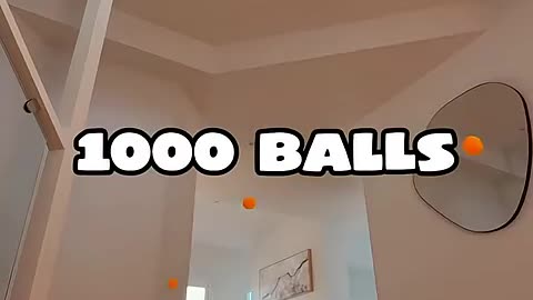 Incredible: 1, 10, 100, 1000 PING PONG CHALLENGE! - #shorts
