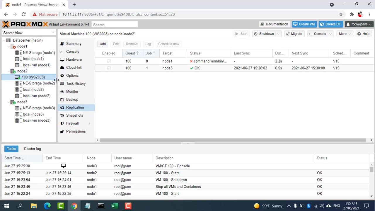 How to create 2 virtual machines running in parallel on Proxmox