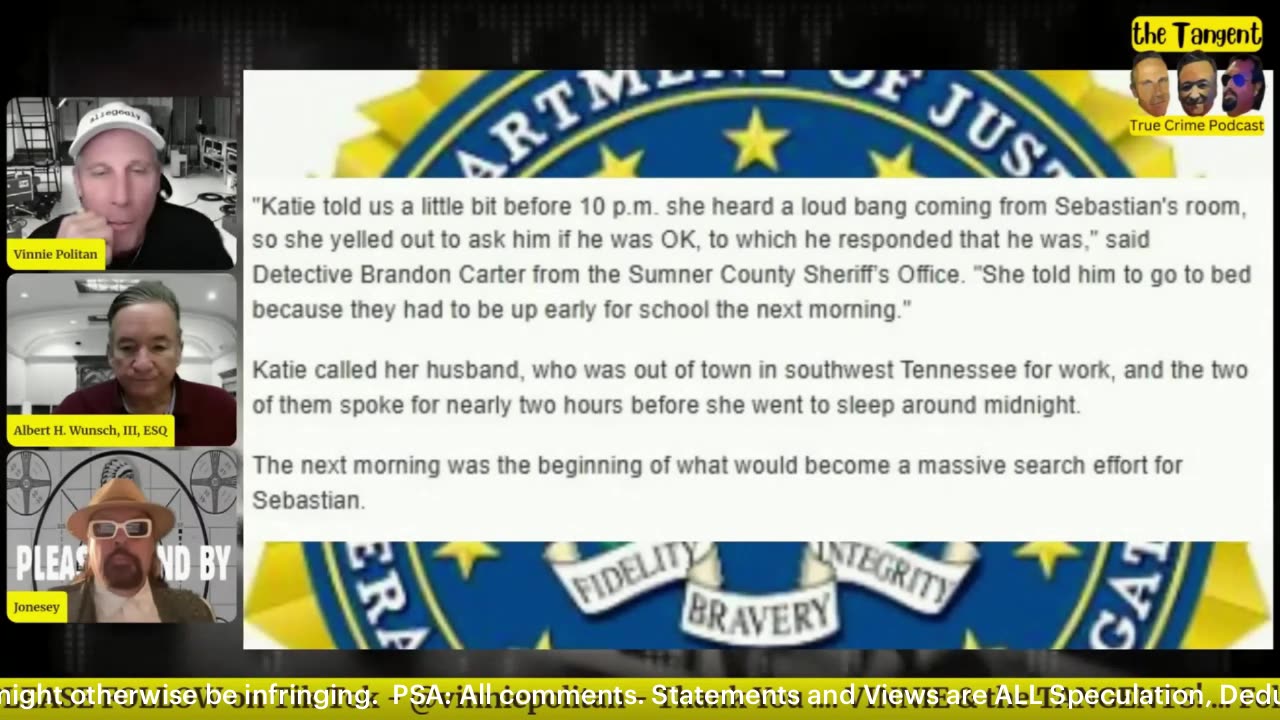 Sebastian Rogers Case-Vinnie Politan/Crime Veil New