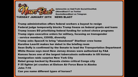 Tuesday January 28, 2025 News Blast