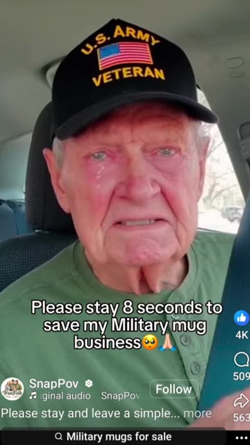 Please help save his Military Mug business