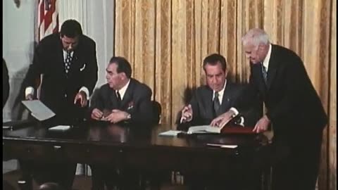 Brezhnev's Visit - Signing Agreements