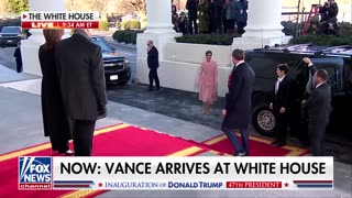 Kamala Harris greets JD Vance for pre-inauguration tea