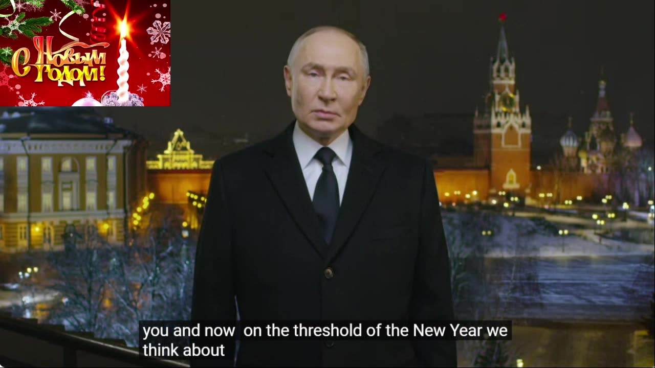 Президент Путин поздравил всех россиян с Новым годом в красивом и мощном послании