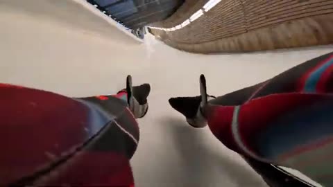 Luge POV at 75mph | Olympic Track