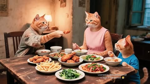 Papa Cat Works Tirelessly to Support Family – All His Hard Work Makes His Kittens’ Smiles Worth It!